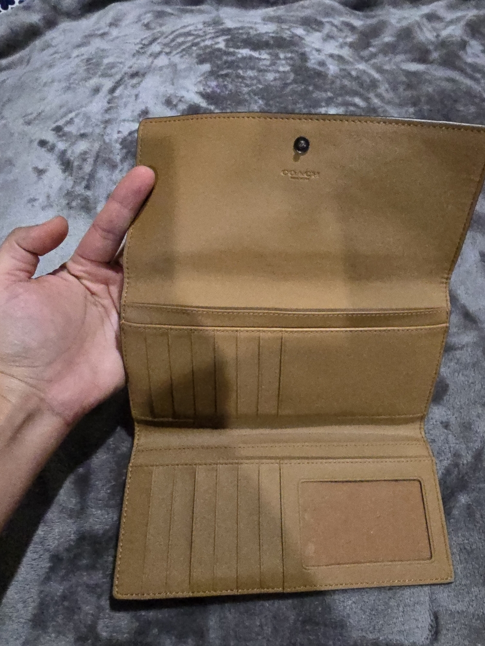 Coach Yellow Leather Continental Wallet - Picture 2 of 8